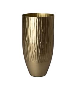 Decoración rústica moderna para el hogar Temas DE BODA Florero de metal de forma antigua con estilo con acabado de hierro desgastado Estilo de diseño costero - Product Image 1