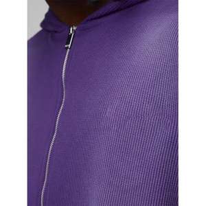 Conjunto Deportivo de Algodón 100% Pesado con Lavado Desteñido, Sudadera con Capucha y Pantalones Jogger Acampanados con Bordado Desgastado Personalizado, OEM/ODM - Product Image 3