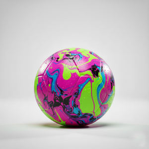 Ballon de football promotionnel personnalisé, cousu à la machine, outil d'entraînement en cuir PU, modèle 2026 - Product Image 1