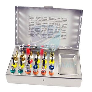 Kit de Implantes Dentales Ergonómico Manual de Acero Básico con Certificación CE, Juego de Instrumentos Quirúrgicos Reutilizables Universales para Expansión Ósea - Product Image 1