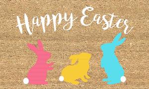 Alfombrilla de fibra de coco Natural 100% de gran venta, alfombrilla de puerta de bienvenida impresa personalizada OEM del fabricante indio Avior para uso doméstico - Product Image 6