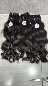 Großhandel <span class=keywords><strong>South</strong></span> <span class=keywords><strong>Indian</strong></span> Temple Haar verlängerung Double Drawn Slight Wave 26 Zoll Straight Weft Raw Human <span class=keywords><strong>Hair</strong></span> - Product Image 2