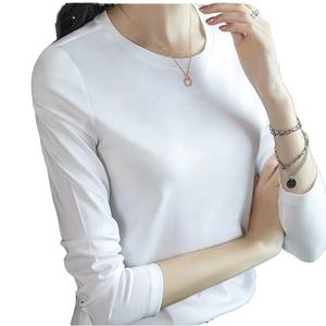 Camisetas de Manga Larga Estampadas para Mujer, Casuales, Transpirables, de Algodón Mercerizado, Anti-Pilling, de Secado Rápido, Modernas, Vibrantes, para Uso Diario - Product Image 1