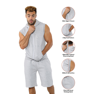 ชุดวอร์มคอตตอนขนแกะแบบรูดซิปสำหรับผู้ชายและผู้หญิงชุดวอร์มสีออกแบบได้ตามต้องการสำหรับใช้ในยิมวิ่งและเล่นโยคะ - Product Image 4