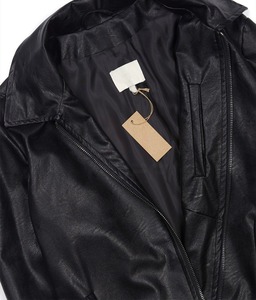 Veste en cuir noir élégante et tendance de haute qualité pour hommes, style slim, vente en gros, nouveau modèle 2024, service OEM - Product Image 5