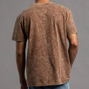 Diseñe su propio logotipo Camisetas de lavado ácido para hombres Ropa casual Último diseño Camisetas de lavado ácido para hombres - Product Image 4