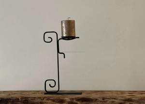 Chandelier en métal forgé fabriqué à la main candélabre en fer forgé bougeoir unique cadeau maison inspiré Style INS pour Noël - Product Image 3