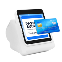 Terminal de paiement intelligent EMV 4G WIFI Bluetooth Android 13 avec puce + NFC, base de charge et imprimante de reçus Z80-V5