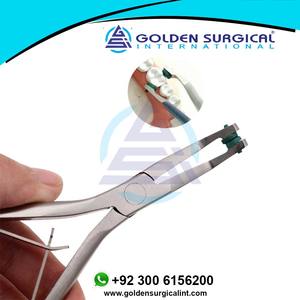 Pince à retirer les couronnes dentaires en acier inoxydable avec embout en caoutchouc vert, outils dentaires durables - Product Image 5