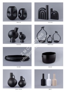 Metal Sheet Flower Vase With Black Finishing Design Round Shape Excellent Quality for Home Decoration - Product Image 3