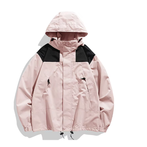 Traje deportivo de invierno de dos piezas para hombre, cortavientos de felpa gruesa desmontable, Material de lona impermeable, cremallera frontal - Product Image 1