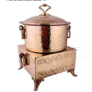 Servidor de buffet de cobre eléctrico, plato de frotamiento de cobre puro, gran capacidad, diseño hidráulico, equipo de cocina para restaurante de Hotel - Product Image 1