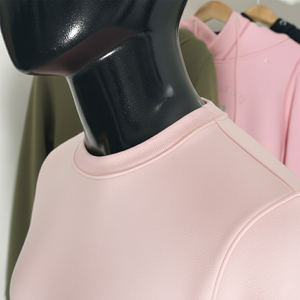 100% Cotton unisex Loose fit <b>Long</b> Sleeve Pullover Casual Drop Shoulder <b>Sweatshirt</b> with Letter Print Breathable - Product Image 3