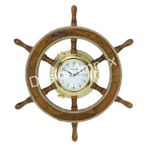 Decorativo personalizado Titanic rueda de barco de madera campana de pared de latón colgante vacaciones y Navidad campana de barco de latón decorativa excelente - Product Image 5