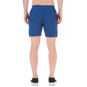 Shorts de sport en toile respirants et écologiques pour hommes, motif uni, avec poche - Prix de gros - Product Image 3