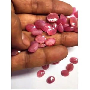 พลอยทับทิมธรรมชาติขนาด10มม. ถึง14มม. 63ชิ้นขนาด320ซม. ขายดีมากสำหรับการทำเครื่องประดับอัญมณีสีชมพูแบบหลวม204 $ เรา - Product Image 2