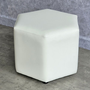 Taburete Hexagonal para Sofá con Tapicería de PU, Técnica de Costura GDSF008 - Product Image 5