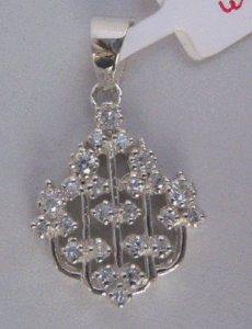 Handmade 925 Sterling Silver <b>Pendant</b> with Natural White Topaz <b>Emerald</b> Cut Charm for Women Shah Gems Handcrafted Jewelry - Product Image 1
