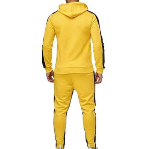 Conjunto Deportivo Informal de Sudadera con Capucha y Pantalones de Chándal 100% Algodón para Hombre, Corte Ajustado, Ropa de Gimnasio, Conjunto Deportivo Personalizado con Estampado para Hombre - Product Image 2