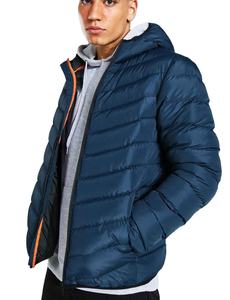 Veste d'hiver coupe-vent à capuche en toile de haute qualité personnalisée pour hommes, idéale pour garder au chaud en extérieur - Product Image 3