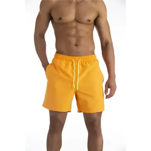 Maillots de bain rayés pour hommes, grande taille, en nylon et polyester avec décorations à motifs, pour la plage en été - Product Image 1