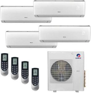 เครื่องปรับอากาศกรี มัลติสปลิต อินเวอร์เตอร์ R410a ระบบปรับอากาศเชิงพาณิชย์ขนาดเล็ก ระบบปรับอากาศแบบรวมศูนย์ ระบบ HVAC แบบคาสเซ็ตและแบบท่อลม - Product Image 6