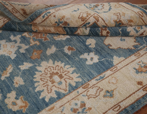 Grand tapis en laine Oushak de haute qualité noué à la main Style turc brodé tapis abstrait en soie pour la cuisine de prière toute utilisation dans la pièce - Product Image 4