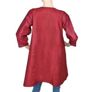 Kurti Bordado para Mujer - Color Granate - Product Image 5