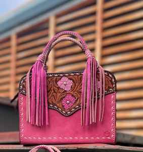 Nuevo Bolso de Mano Casual para Mujer, Estilo Bohemio, de Cuero Genuino, con Grabado Occidental, Borlas y Flores, Color Personalizado, Estilo Rodeo - Product Image 2