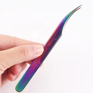 Ajuste de alta precisión División de pestañas de alta calidad Pinzas de injerto de mano ligeras Pinzas de separación de pelo de delfín - Product Image 5