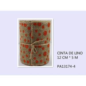 เข็มขัดผ้าลินิน12cm * 5M 1U /c ริบบิ้นของขวัญระดับพรีเมียม - Product Image 1