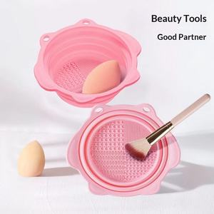 Wholesale Commercial Use <b>Silicone</b> Folding Brush Cleaner Makeup Sponge and Brush Washer Powder Puff Makeup <b>Tool</b> Cleaning <b>Tool</b> - Product Image 4
