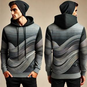 Por encargo 100% algodón pulóver Sudadera con capucha Floral bordado 3D impresión pantalones de chándal de alta calidad 500gsm térmico transpirable con cuentas - Product Image 1