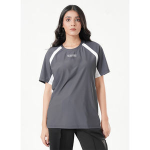 เสื้อยืดสีทึบสำหรับผู้หญิงใส่สบายวัสดุเป็นมิตรต่อสิ่งแวดล้อมผลิตจากโรงงาน - Product Image 2