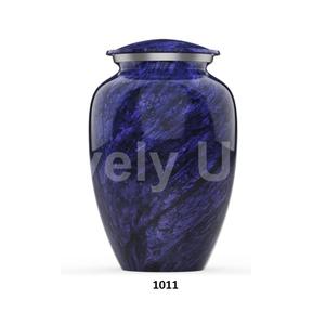 Urna de cremación funeraria-Urna de cremación cruzada para cenizas humanas-Urna grande de aluminio hecha a mano con bolsa de terciopelo gratis - Product Image 6