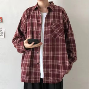 High Quality Youth Flannel T-<b>shirts</b> Mens Fashion Flannel <b>Plaid</b> <b>Shirts</b> - Product Image 6