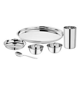 Juego de cena de acero inoxidable para la cena Artesanías usadas Juego de 6 piezas Excelente calidad y artículo decorativo de mesa - Product Image 5