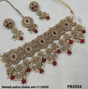 Chapado en oro antiguo hermoso impresionante circonita cúbica cristal colgante gota gargantilla collar de boda joyería con pendientes para mujer - Product Image 6