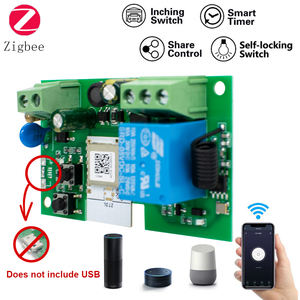 Zigbee WiFi Smart Relay Switch 85-250V 1CH met 433MHz RF-afstandsbediening Tuya Smart Life, Alexa, Google Home voor verlichtingsautomatisering - Product Image 5