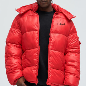 Chaqueta Acolchada para Hombre, Exterior de Nailon, Aislante, Cálida, Ligera, con Capucha, Ideal para Clima Frío / Mangas Completas con Capucha Extraíble - Product Image 1