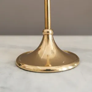 Table Accent Factory Price Modern Stick Wedding Decorative <b>Candlesticks</b> Luxury Metal in <b>Brass</b> Gold Plating Candle Holder - Product Image 2