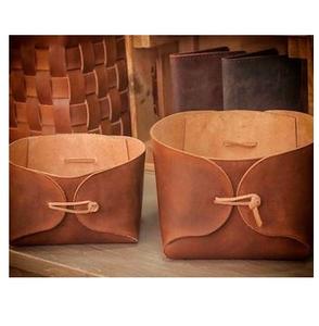 Cesta de Almacenamiento de Diseño Moderno, Multifuncional, Hecha a Mano, de Cuero Decorativo de Primera Calidad, Alta Calidad a Bajo Costo - Product Image 2