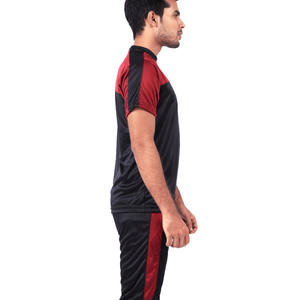 Conjunto de chándal de verano de entrenamiento deportivo de secado rápido de poliéster 100% de alta calidad Conjunto de camiseta y pantalón ajustado para hombre en tarifa barata - Product Image 3