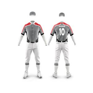 Ensemble d'uniformes de baseball pour hommes de haute qualité Pantalon en jersey imprimé respirant Grande taille Fabriqué au Pakistan Vêtements de sport à bas prix - Product Image 4
