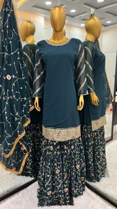 Comprar hermoso juego bordado césped trajes paquistaní Salwar Kameez con Dupatta para la Venta Vestidos de mujer - Product Image 4