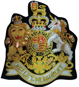 Haute qualité Ecosse fait à la main brodé Patch tactique fil d'or tissu à coudre pour chapeau personnalisable OEM prix disponible - Product Image 5