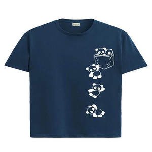 Camiseta de verano 100% de algodón para hombre, camisetas cortas holgadas con estampado 3D de estilo de logotipo personalizado de tendencia callejera de gran tamaño y Media manga - Product Image 2