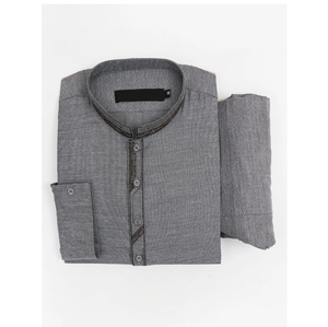 Robe islamique respirante aux dernières tendances, nouveaux modèles de shalwar kameez pour hommes, style pakistanais, ensemble de costume shalwar kameez fantaisie - Product Image 6