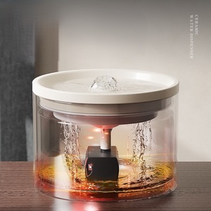 <span class=keywords><strong>Fontaine</strong></span> <span class=keywords><strong>à</strong></span> <span class=keywords><strong>eau</strong></span> pour animaux de compagnie automatique en céramique avec filtre, capacité de 1 L, ultra silencieuse, pour une utilisation en intérieur, intelligente pour les chats et les chiens - Product Image 3