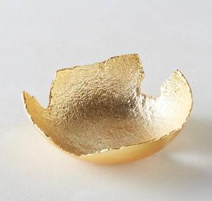 Bol à fruits au design unique martelé noir enduit de poudre bol à salade fantaisie de luxe moderne bol de service en métal vaisselle pièce maîtresse - Product Image 3